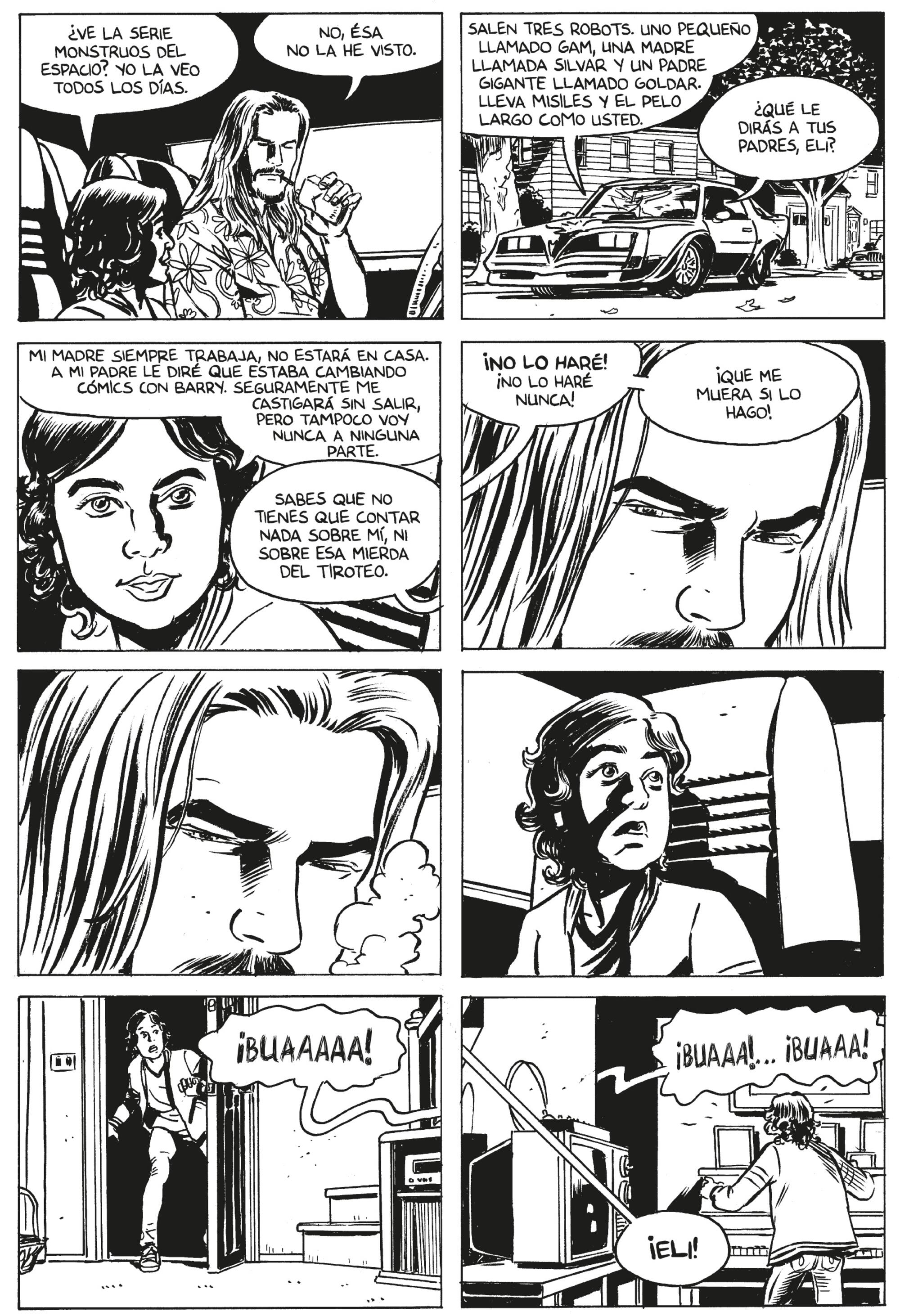 Página del cómic ‘Balas perdidas’ de David Lapham